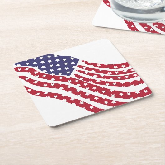 Untersetzer zum Design von roten, blauen Flaggen (angewinkelt)