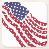 Untersetzer zum Design von roten, blauen Flaggen (Vorderseite)