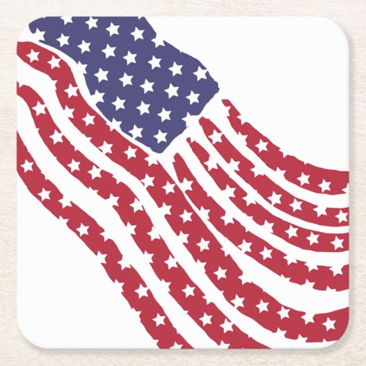 Untersetzer zum Design von roten, blauen Flaggen (Vorderseite)