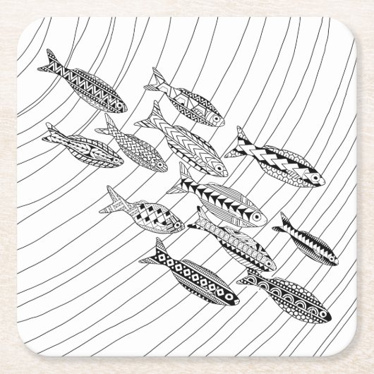 Untersetzer zum Färben von Fischen (Vorderseite)