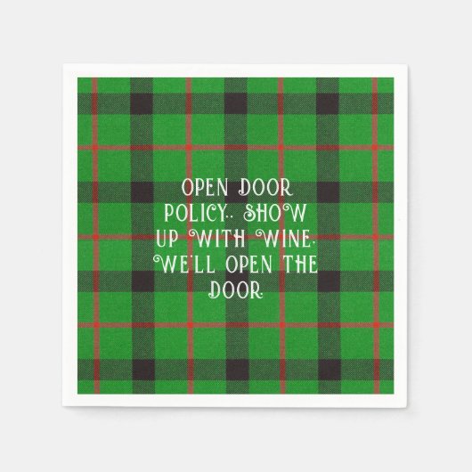 Untersetzer zum Grünbuch "Grüne Karierte Lustige S Serviette (Vorderseite)