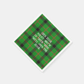 Untersetzer zum Grünbuch "Grüne Karierte Lustige S Serviette (Ecke)