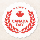Untersetzer zum kanadischen Tag (Vorderseite)