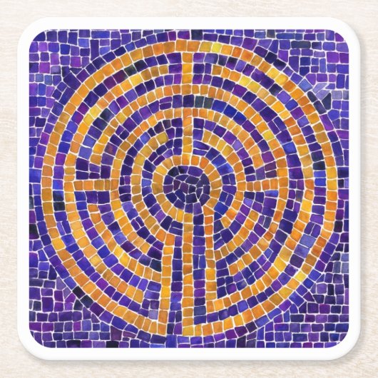 UNTERSETZER zum LABYRINTH-MOSAIC-Quadrat (Vorderseite)