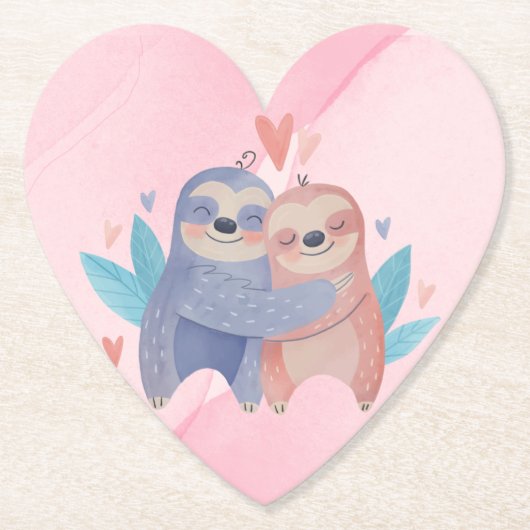 Untersetzer zum niedlichen Valentinstag (Vorderseite)