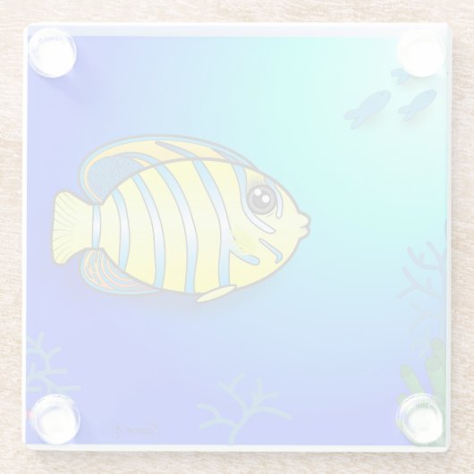 Untersetzer zum Thema Fisch (Rückseite)