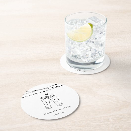 Untersetzer zum Toast Rundpapier (Vor Ort)