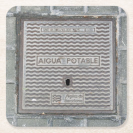 Untersetzer zur Abdeckung von Barcelona, Spanien