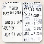 Untersetzer zur Briefmarke von Bibliotheksdaten (Vorderseite)