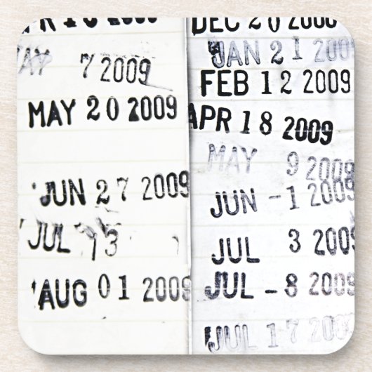 Untersetzer zur Briefmarke von Bibliotheksdaten (Vorderseite)