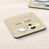 Untersetzer zur Hochzeit (Set von 4 Jahren) (Linke Seite)