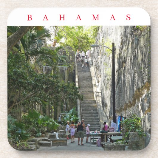 Untersetzer zur Treppe der Bahamas Queen (Vorderseite)