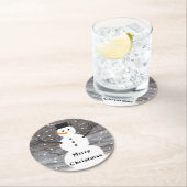 Untersetzermassenbrett rustikaler frohe runder pappuntersetzer (Vor Ort)