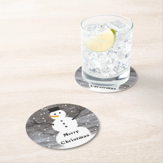 Untersetzermassenbrett rustikaler frohe runder pappuntersetzer (Vor Ort)