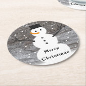 Untersetzermassenbrett rustikaler frohe runder pappuntersetzer (Angewinkelt)