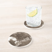 UntersetzerVintager Aluminiumcamper Boondocking Untersetzer (Seite)