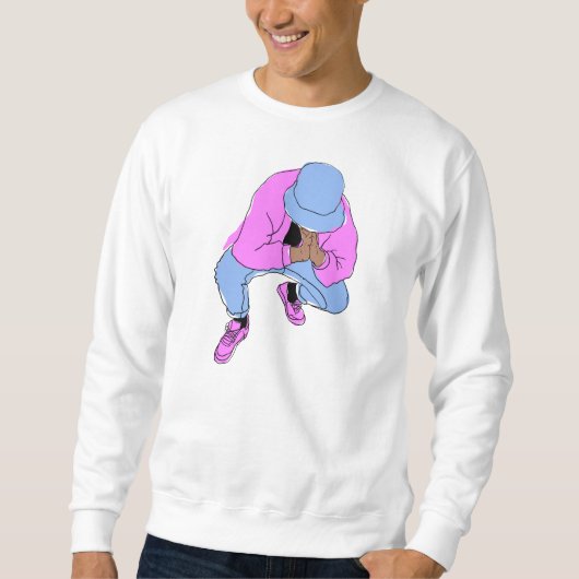 untersetzte Strickjacke Sweatshirt (Vorderseite)
