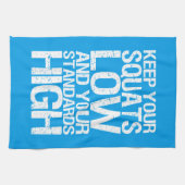 Untersetztes Tief - BodybuildingWorkout Küchentuch (Horizontal)