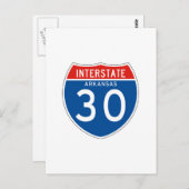Unterstaatszeichen 30 - Arkansas Postkarte (Vorne/Hinten)