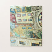 Unterstadt Quebec Mural & Fresco. Puzzle (Vertikal)