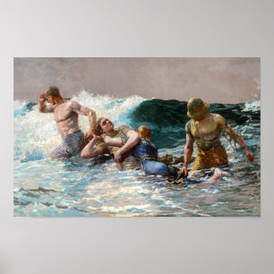 Unterströmung   Winslow Homer   Poster
