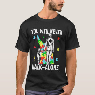 Unterstütze Autismus Sohn Mutter Unterstützt Autis T-Shirt