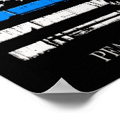 Unterstütze das Blau Poster (Ecke)