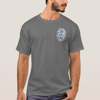 unterstütze das Blau T-Shirt