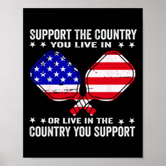Unterstütze das Land, in dem du lebst USA 4. Juli  Poster