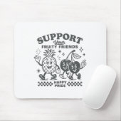 Unterstütze deine fruchtigen Freunde Happy Pride L Mousepad (Mit Mouse)