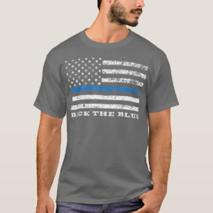 Unterstütze die blaue dünne blaue Linie der amerik T-Shirt