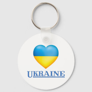Unterstütze die Ukraine - Frieden & Liebe für die  Schlüsselanhänger