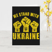 Unterstütze die Ukraine - Wir stehen hinter der Uk Karte (Gelbe Blume)