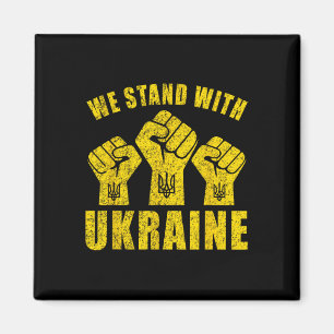 Unterstütze die Ukraine - Wir stehen hinter der Uk Magnet