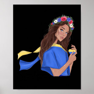 Unterstütze Frieden in der Ukraine Ukrainisches Mä Poster