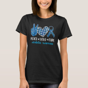Unterstütze Frieden Liebe Heilung Graues Blaues Ba T-Shirt