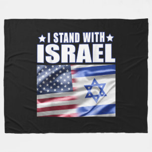 Unterstütze Israel Ich stehe hinter Israel Fleecedecke