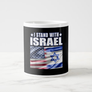 Unterstütze Israel Ich stehe hinter Israel  Jumbo-Tasse