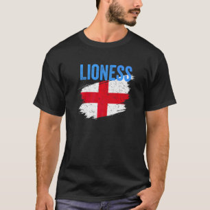 Unterstütze Lioness 2022 Frauenfußball T-Shirt