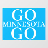 Unterstütze Minnesota Fensteraufkleber (Blatt)