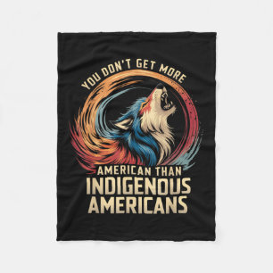 Unterstütze Native Americans gegen Trump _1 Fleecedecke