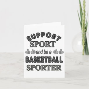 Unterstütze Sport und sei ein Basketball-Sportler  Karte