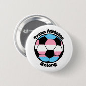 Unterstütze trans Athleten - Fußball Button (Vorne & Hinten)