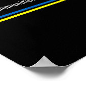 Unterstütze Ukraine 1 Poster (Ecke)
