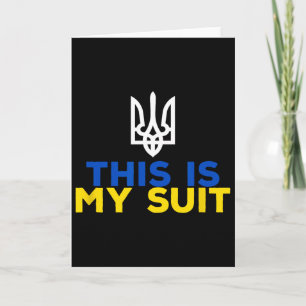 Unterstütze Ukraine Das ist mein Anzug Ukrainische Karte