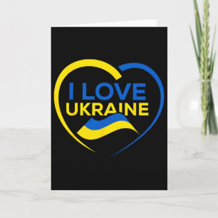 Unterstütze Ukraine Flagge Shirt Ich liebe Ukraine Karte