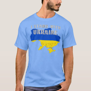 Unterstütze Ukraine Ich stehe hinter der Ukraine T-Shirt
