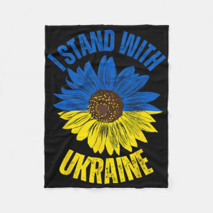 Unterstütze Ukraine Ich stehe mit der ukrainischen Fleecedecke