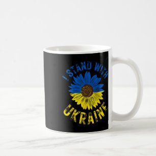 Unterstütze Ukraine Ich stehe mit der ukrainischen Kaffeetasse