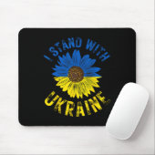 Unterstütze Ukraine Ich stehe mit der ukrainischen Mousepad (Mit Mouse)